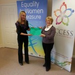 Mary Lawlor receiving her ECDL Expert Award