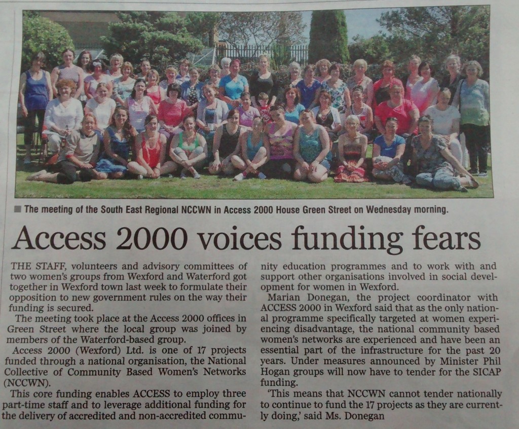 South East Regional Network meeting in ACCESS, Wexford