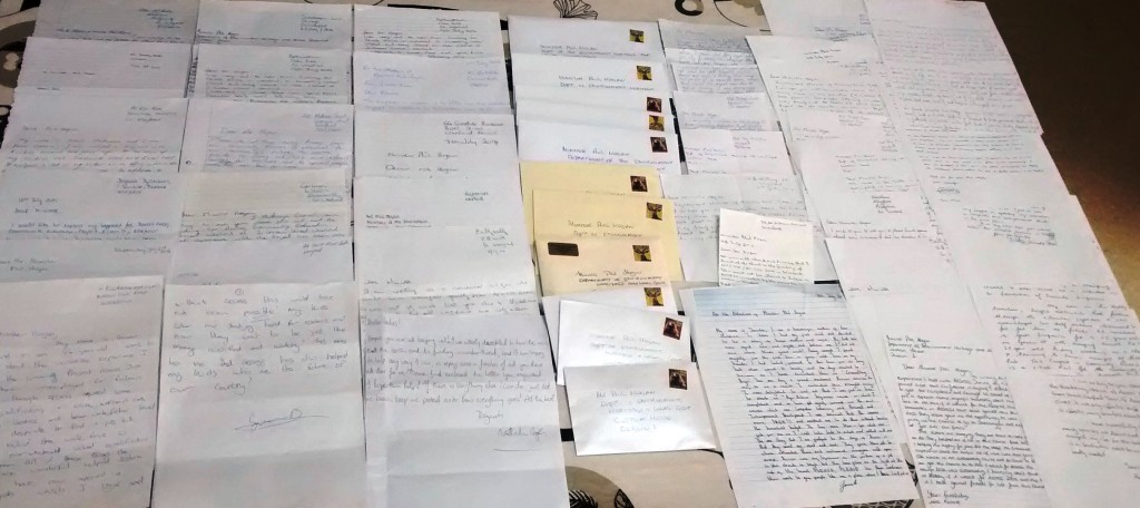 Some of the letters we received from users of the project