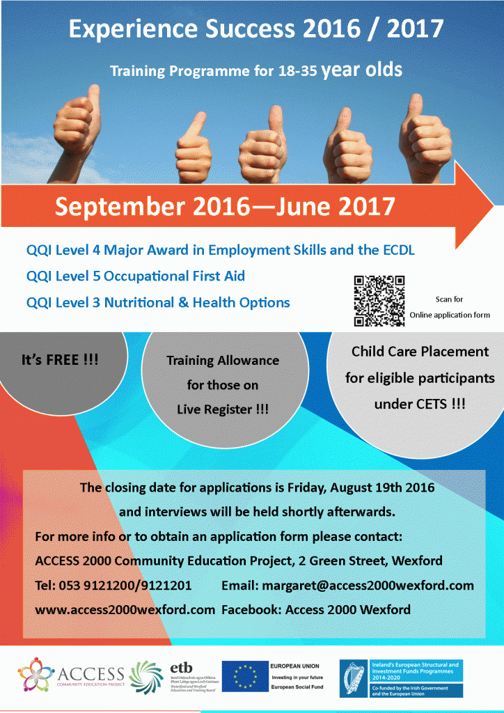 Experience Success 2016/2017 Training Programme