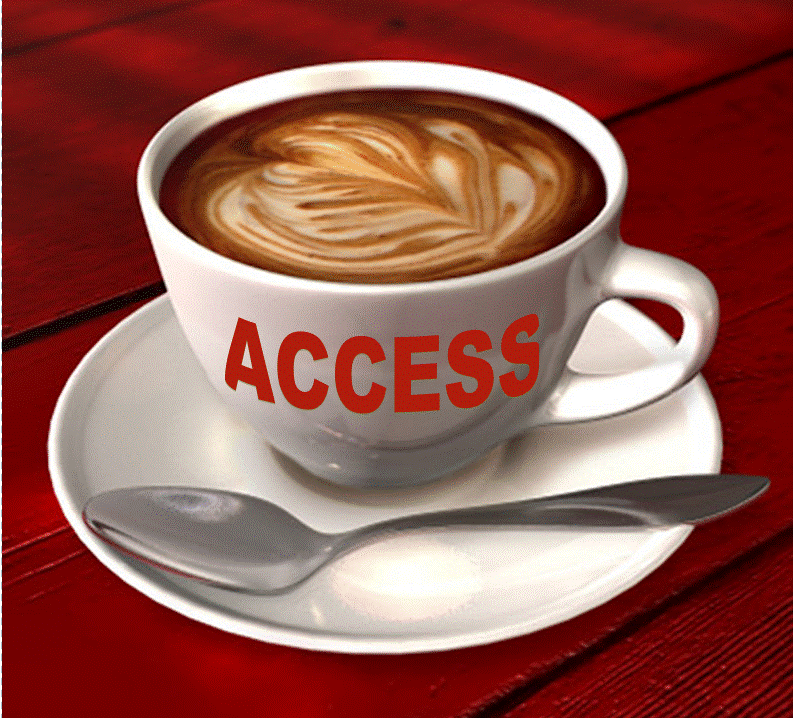 Coffee cup with Access logo