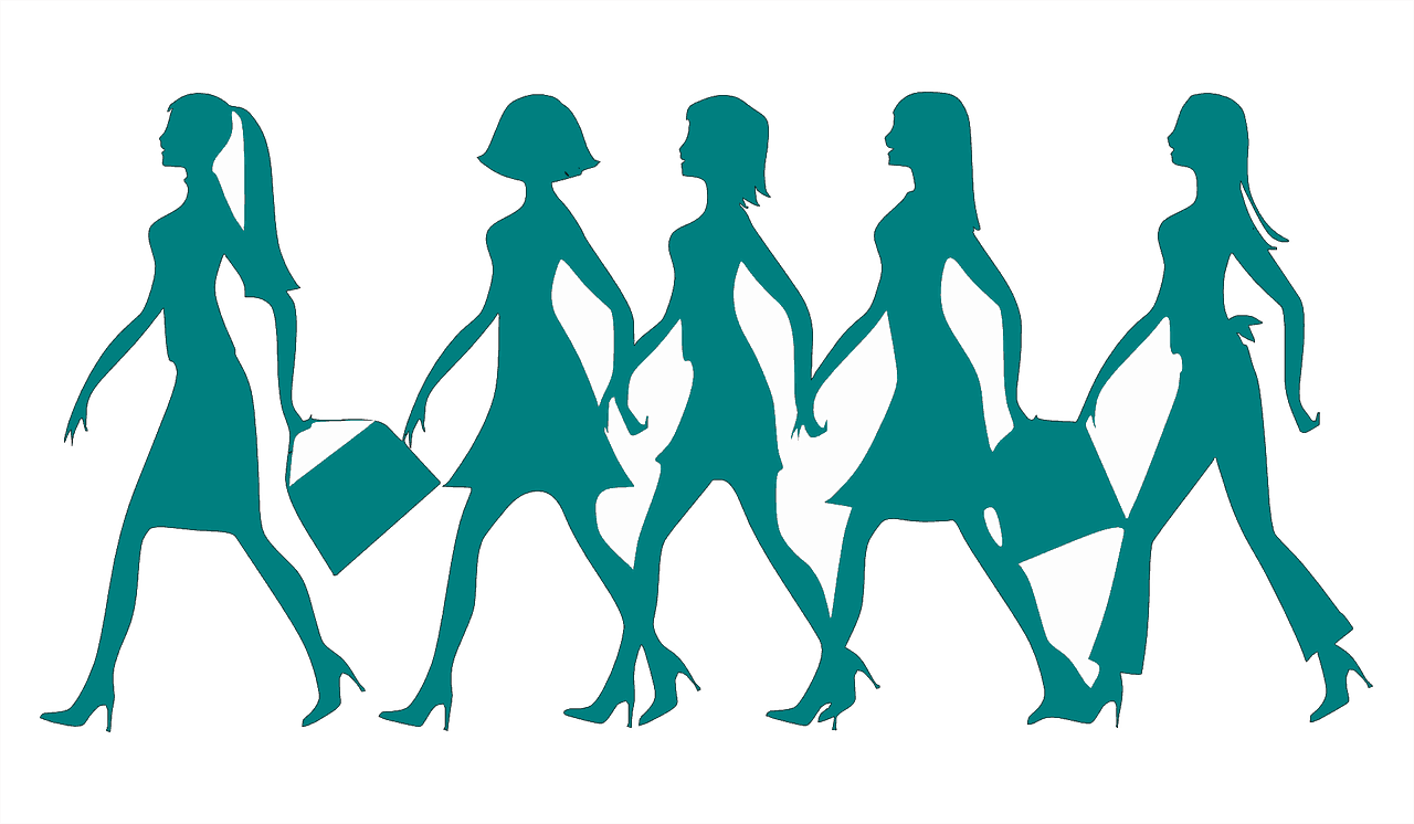 walking women