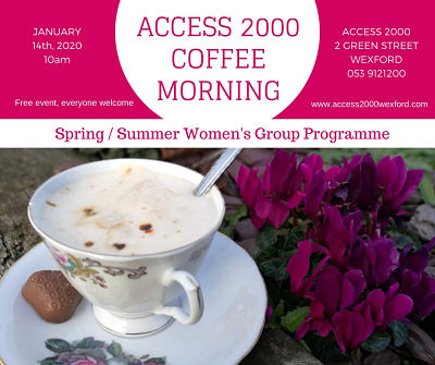 women's group programme coffee morning poster